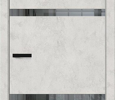 Дверь межкомнатная Bravo Браво-2.55 Look Art / Mirox Grey