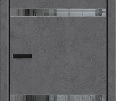 Дверь межкомнатная Браво-2.55 Slate Art / Mirox Grey