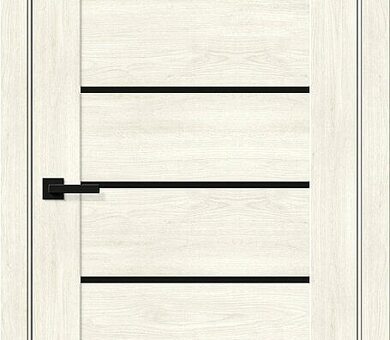 Дверь межкомнатная Браво-22 Nordic Oak / Black Shine