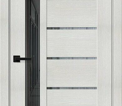 Дверь межкомнатная Браво-27.Л Bianco Melinga / Mirox Grey