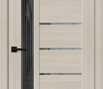 Дверь межкомнатная Браво-27.Л Cream Melinga / Mirox Grey