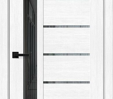 Дверь межкомнатная Браво-27 Snow Melinga / Mirox Grey