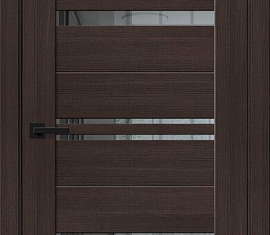 Дверь межкомнатная Bravo Браво-30 Wenge Melinga / Mirox Grey