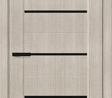 Дверь межкомнатная Браво Мода-22 Black Line Cappuccino Melinga