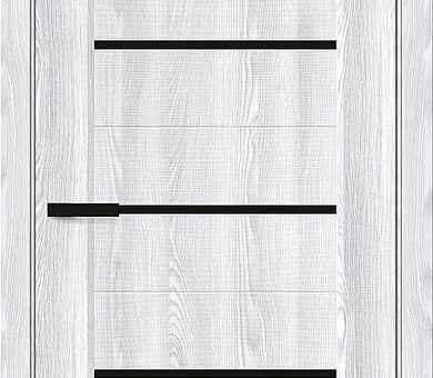 Дверь межкомнатная Браво Мода-22 Black Line Riviera Ice