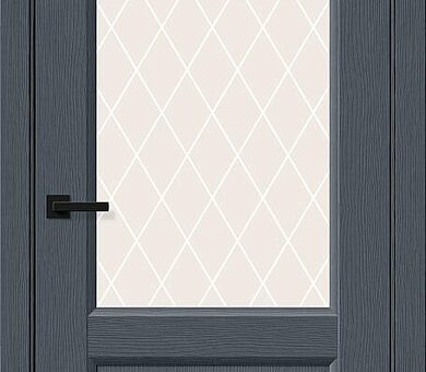 Дверь межкомнатная Браво Неоклассик-33 Stormy Wood / White Crystal