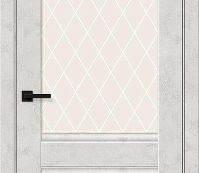 Дверь межкомнатная Браво Прима-3 Look Art / White Crystal