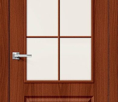 Дверь межкомнатная Браво-32С Л-01 (ИталОрех) / Magic Fog