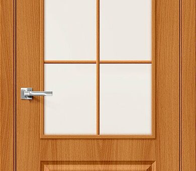 Дверь межкомнатная Браво-32С Л-02 (МиланОрех) / Magic Fog