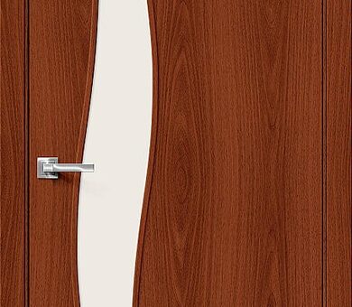 Дверь межкомнатная Браво-6С Л-11 (ИталОрех) / Сатинато