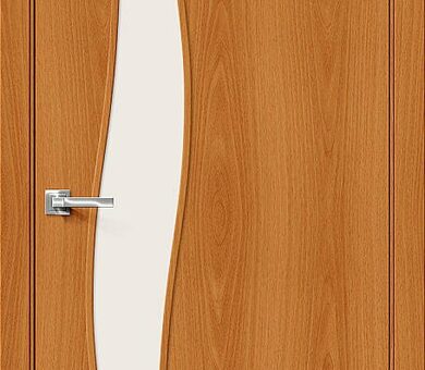 Дверь межкомнатная Браво-6С Л-12 (МиланОрех)