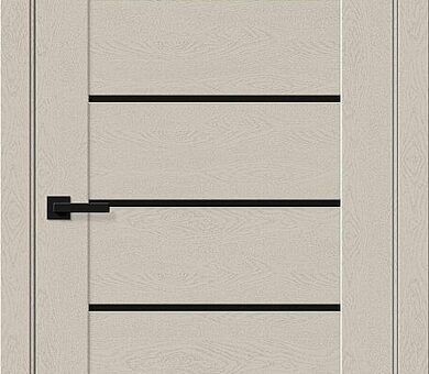 Дверь межкомнатная Браво-22 Black Shine Cream Silkwood