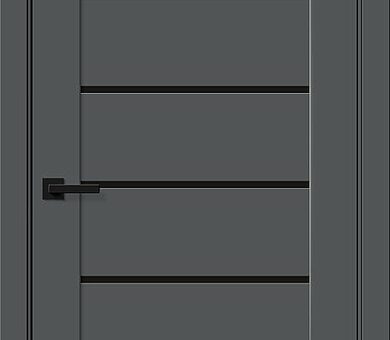 Дверь межкомнатная Браво-22 Black Shine Stormy Silk