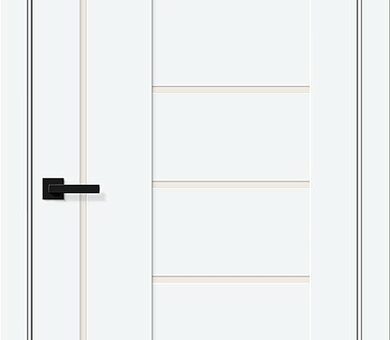 Дверь межкомнатная Браво-29 White Silk / Magic Fog