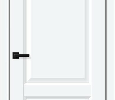 Дверь межкомнатная Браво Неоклассик-32 White Silk