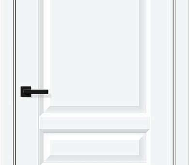 Дверь межкомнатная Браво Неоклассик-34 White Silk