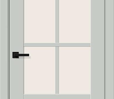 Дверь межкомнатная Браво Прима-13.0.1 Grey Silk / Magic Fog