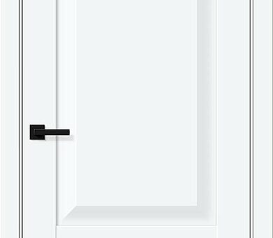 Дверь межкомнатная Браво Прима-22 White Silk