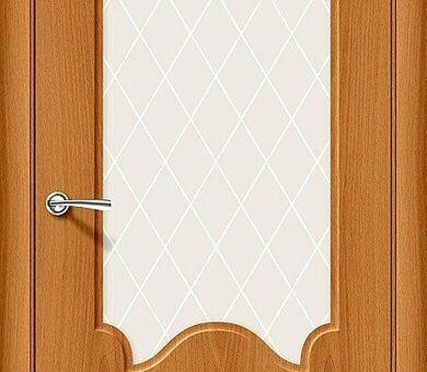 Дверь межкомнатная Браво Скинни-33 Milano Vero / White Crystal