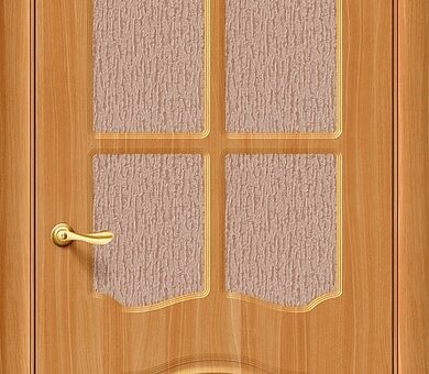 Дверь межкомнатная Браво Лидия П-18 (МиланОрех) Остекленная