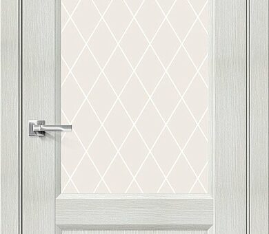 Дверь межкомнатная Браво Неоклассик-33 Bianco Veralinga / White Сrystal