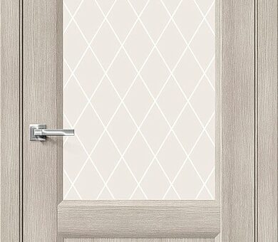 Дверь межкомнатная Браво Неоклассик-33 Cappuccino Melinga / White Сrystal