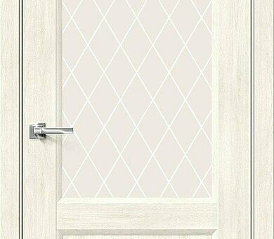 Дверь межкомнатная Браво Неоклассик-33 Nordic Oak / White Сrystal