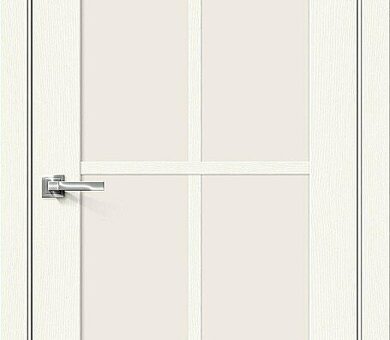 Дверь межкомнатная Браво Прима-11.1 White Wood / Magic Fog