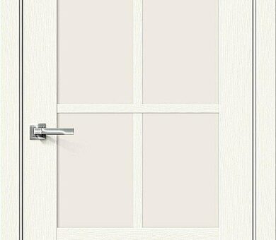 Дверь межкомнатная Браво Прима-13.0.1 White Wood / Magic Fog