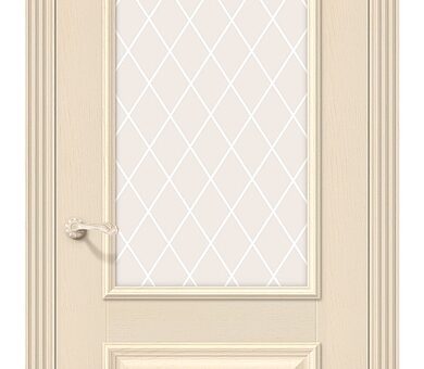 Дверь межкомнатная эко шпон Браво Классико-13 Ivory
