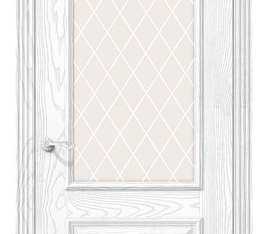 Дверь межкомнатная эко шпон Браво Классико-13 Silver Ash