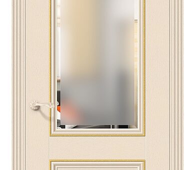 Дверь межкомнатная эко шпон Браво Классико-33G-27 Ivory