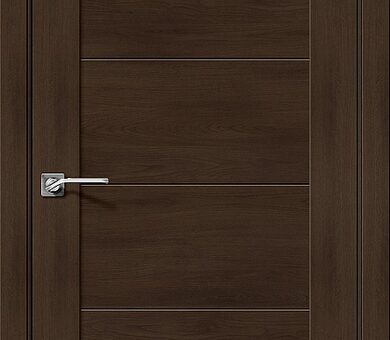 Дверь межкомнатная эко шпон Браво Легно-21 Dark Oak