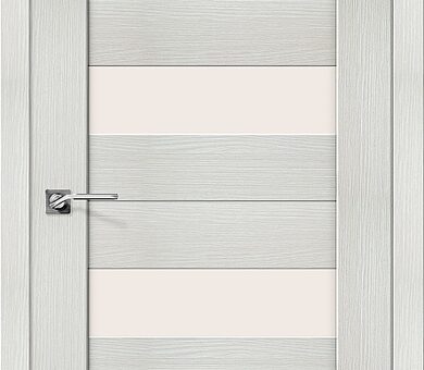 Дверь межкомнатная эко шпон Браво Порта-23 Bianco Veralinga