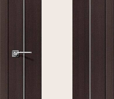 Дверь межкомнатная эко шпон Браво Порта-25 alu Wenge Veralinga