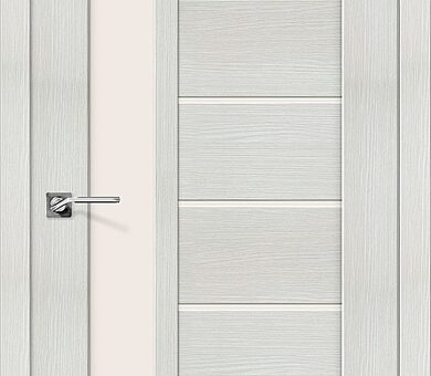 Дверь межкомнатная эко шпон Браво Порта-27 Bianco Veralinga
