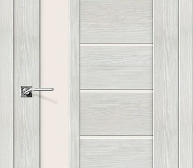 Дверь межкомнатная эко шпон Браво Порта-27 Bianco Veralinga
