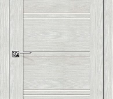 Дверь межкомнатная эко шпон Браво Порта-28 Bianco Veralinga
