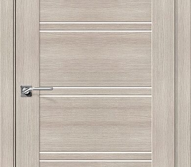 Дверь межкомнатная эко шпон Браво Порта-28 Cappuccino Veralinga