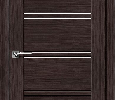 Дверь межкомнатная эко шпон Браво Порта-28 Wenge Veralinga