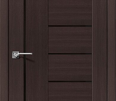 Дверь межкомнатная эко шпон Браво Порта-29 Wenge Veralinga / Black Star