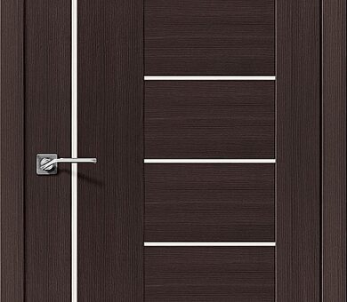 Дверь межкомнатная эко шпон Браво Порта-29 Wenge Veralinga / Magic Fog