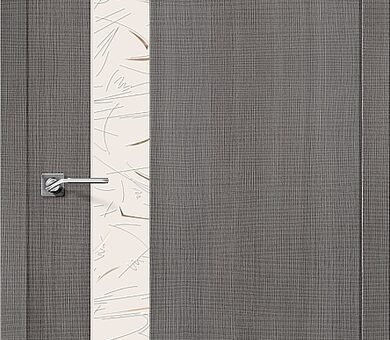 Дверь межкомнатная эко шпон Браво Порта-51 SA Grey Crosscut