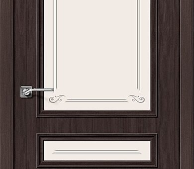 Дверь межкомнатная эко шпон Браво Симпл-15.2 Wenge Veralinga