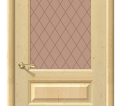 Дверь межкомнатная Браво Массив без отделки-М5 Со стеклом