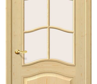 Дверь межкомнатная Браво Массив без отделки-М7 Остекленная