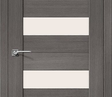 Дверь межкомнатная эко шпон Браво Порта-23 Grey Veralinga