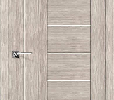 Дверь межкомнатная эко шпон Браво Порта-29 Cappuccino Veralinga/Magic Fog