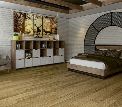 Ламинат SPC Damy Floor Family 190902EL-07F Дуб Золотой 43 класс 4 мм