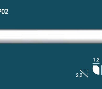 Карниз гладкий Перфект Plus P02